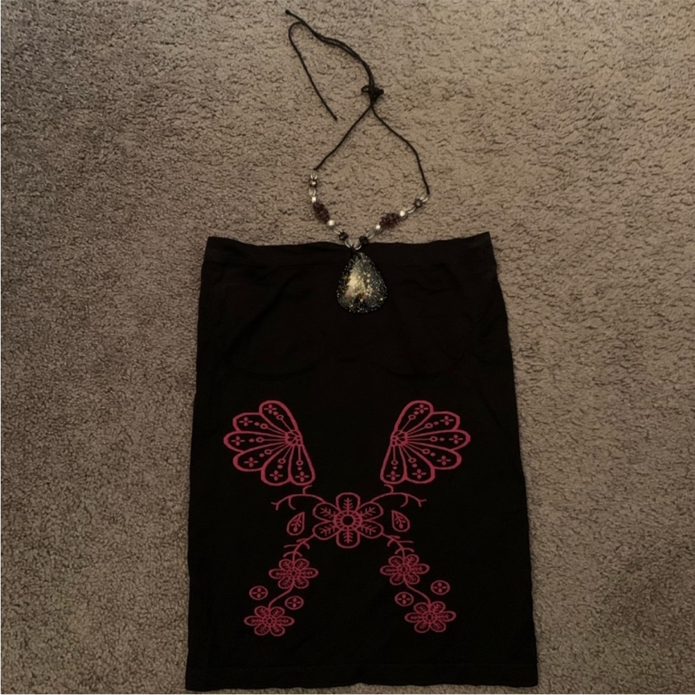 Black and Pink Floral top